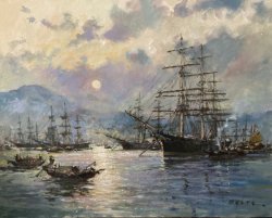 sunrise at the pagoda anchorage